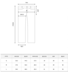 Clothing Size Charts Koreanbuddy