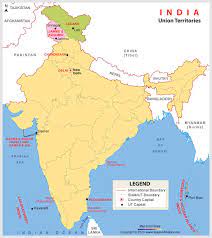 Nov 03, 2019 · the new map of india was released by the union home ministry on saturday. Union Territories Of India Maps Of India