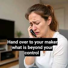 Caregivers , do your best and release everything else. Thank you for  everything! Have a amazing day! “You can stress about things out of your  control, or you can turn them over