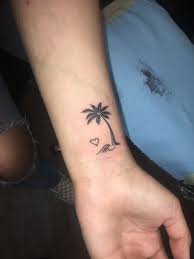 The overall look of this palm tree tattoo is very intense. Palm Tree Tattoo Palm Tattoos Palm Tree Tattoo Ankle Tree Tattoo Ankle