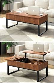 Wlive Wood Coffee Table With Adjustable Lift Top Table Metal Frame Hidden Storage Compartment For Home Living Room Living In A Shoebox Contemporary white lift top coffee table with metallic legs: