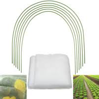 Ideal for borders, flower beds a& patio planters. 6 12pcs Gardening Plant Bend Stakes Greenhouse Coated Hoops Frame Tunnel Support Ebay