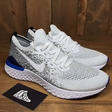 This offering features a white flyknit upper atop a react cushioned sole. Nike Epic React Flyknit 2 White Black Racer Blue Bq8928 102 Mens Shoes Size 7 5 109 99 Picclick