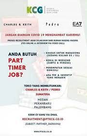 Lowongan kerja part time bandung mahasiswa. Lowongan Kerja Part Time Di Pt Kurnia Ciptamoda Gemilang Medan
