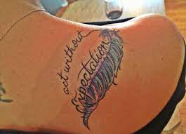 Act Without Expectation Lao Tzu Tattoo