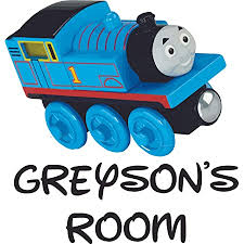 They are a perfect addition to my grandson's room. Amazon Com Train Cartoon Thomas And Friends Customized Wall Decal Custom Vinyl Wall Art Personalized Name Baby Girls Boys Kids Bedroom Wall Decal Room Decor Wall Stickers Decoration Size 30x30