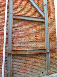 Brick Wall Braced And Supported By Iron Girders In Alora, Andalucia Stock  Photo, Picture And Royalty Free Image. Image 46740562.