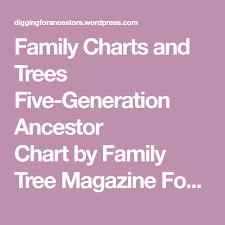 Free Genealogy Forms And Charts Genealogy Free Family