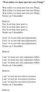 Liedje Wat Zullen We Doen Sinterklaas Knutselen Sinterklaas Liedjes