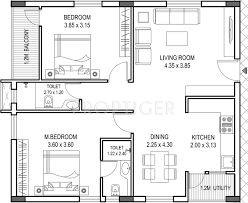 A tiny house but comfortable. 1500 Sq Ft 2 Bhk Floor Plan Image Novus Infra Pvt Ltd Florence Village Available Rs 3 100 Per Sqft For Sale Proptiger Com