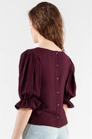Kollari Firfirli Bluz Bordo Streetbox Com Tr