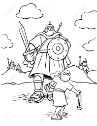 You might also be interested in coloring pages from king david category. Coloring Page Of David And Goliath Stock Photo Picture And Royalty Free Image Image 126584235