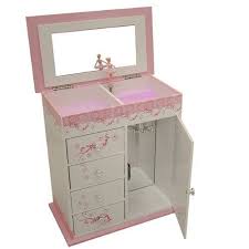Pink ballerina music jewellery box by loula and deer, the perfect gift for £23.99! Mele Childrens Ballerina Musical Jewellery Box 1