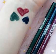 maybelline tattoo liner gel pencil deep teal intense green rich berry review swatches zig zac mania