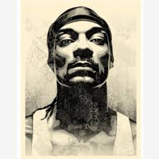 Authentic Shepard Fairey Snoop D-O Double G Portrait