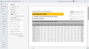 Planilha de Controle de Vales em Excel 6.0 - Vizual Planilhas Empresariais  - Planilhas em Excel de Alto Padrão para Empresas