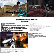 Battlefront ii (2005) pc download. Battlefront 2 2005 Mods For Beginners All Mods Will Be Linked In The Comments Starwarsbattlefront