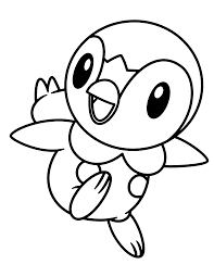 Visit our page for more coloring! Piplup Pokemon Coloring Page Coloring Home