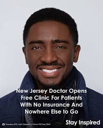 Dr. Jubril Oyeyemi gives free medical care to people who walk into the  Cherry Hill Free Clinic with no insurance and nowhere else to go. He  founded the nonprofit clinic in Cherry