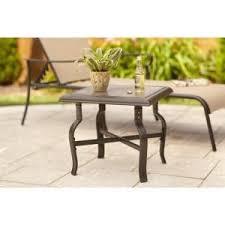 Hampton Bay Belleville Patio Side Table Fts80584 At The Home Depot Patio Side Table Patio Furniture Beautiful Outdoor Furniture