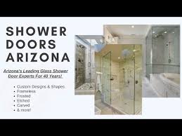 Clear glass shower doors are transparent but have a slightly greenish tint, although some people don't notice the minor coloration in the glass. Custom Shower Doors Surprise Az Frameless Glass Shower Doors