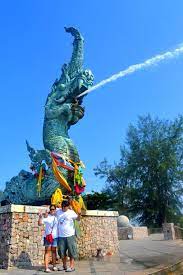 Dragon Head Songkhla Lake Thailand Lion Sculpture Songkhla Dragon Head