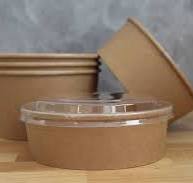 24oz Kraft Paper Salad Bowl (300pcs) | Take-Out | Recyclable