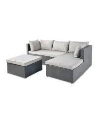 Anthracite Rattan Effect Corner Sofa Garden Sofa Aldi Uk Rattan Corner Sofa Corner Sofa Corner Sofa Garden