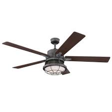 60 Rosser 5 Blade Led Ceiling Fan With Remote Light Kit Included Ceiling Fan With Remote Led Ceiling Fan Ceiling Fan