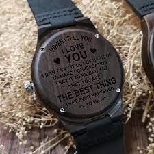 Husband Boyfriend When I Tell You I Love You Engraved Wooden Etsy Wooden Watch Engraved Mom Engraved Wooden Watches For Men