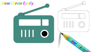Radio Drawing Coloring Radio Draw Drawings Coloring Drawinglessons Coloringpages Easy Drawings Step By Step Drawing Learning Colors