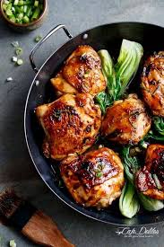 Chicken is a major worldwide source of meat and eggs for human. Roasted Asian Glazed Chicken Thighs Cafe Delites