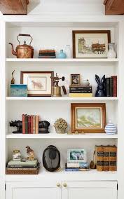 Get The Look Vintage Artwork Monika Hibbs Family Room Remodel Shelf Decor Living Room Bookcase Decor