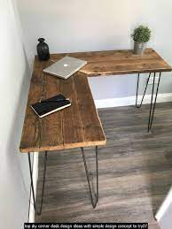 Each wing extended out about 23″ on the front side. 20 Top Diy Corner Desk Design Ideas With Simple Design Concept To Try Rustic Industrial Decor Rustic Industrial Decor