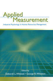 Applied Measurement: Industrial Psychology in Human Resources Manageme