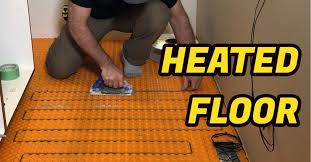 How To Install Floor Heating Cable System Ditra Heat Floor Installation Floor Heating Systems Heated Floors