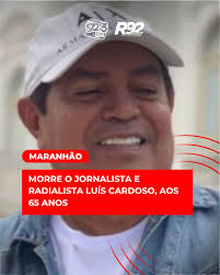 O jornalista e radialista Luís Cardoso, de 65 anos, foi encontrado morto no  sábado (12), em sua residência em São Luís. A causa da morte ainda não foi  confirmada, mas familiares acreditam