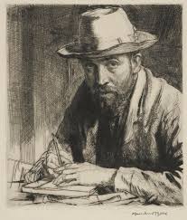 Portrait Of The Artist With A Soft Hat 1908 By Muirhead Bone Scottish 1876 1953 Carnegie Museum Of Art Art Portrait Art