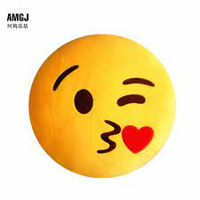 Lenmdp smiley doing tumb down. Heisser Emoji Schlag Kusse Emoticon Gelb Runde Plusch Weiches Bett Sofa Kissen Kissen Hause Dekorative Spielzeug Valentinstag Geschenk Bed Cushion Cushions Home Decorcushions Home Aliexpress