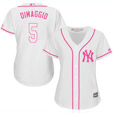 Majestic Authentic Joe Dimaggio Womens White Mlb Jersey