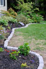 You can use red brick or get a little bit bold and creative and use white, pink, tan, brown and gray bricks. Edging For Your Landcaping Hardscape