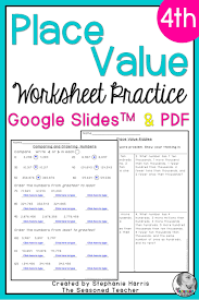Place Value Worksheet 4th Grade Place Value Worksheets Learning Printables Place Values