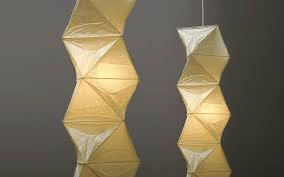 The noguchi ceiling lamp 30a, 45a, 55a and 75a are the round akari pendant light with a small ribbed pattern on the shade. Akari Noguchi L8 Ceiling Lamp