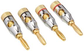 Guide to the different types of speaker wire connectors including spade, banana, pin, speakon, rca phono, blinding post, xlr and more! How To Choose And Install Speaker Wire Connectors