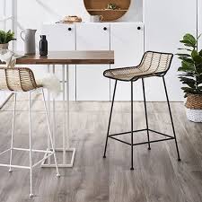 Home Republic Cebu Rattan Counter Stool Natural White Furniture Chairs Adairs Online Rattan Counter Stools Counter Stools Rattan Bar Stools