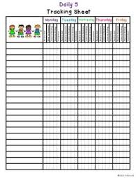 Daily Five Choice Chart For School Daily 5 Reading