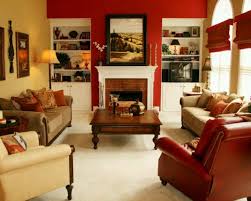 Maybe They Could Paint An Accent Wall Red Fireplace Wall Would Work Living Room Red Living Room Colors Red Accent Wall