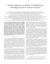 PDF) Social Adaptation of Robots for Modulating Self-Organization in Animal  Societies