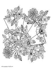 Featuring flowers like aster, lotus, water lilies, rudbeckia, vinca, clematis 'ville de lyon', sunflower, magnolia, peonies, sicilian flowers, plumeria, dahlia, tulip, tahitian gardenia, lily. 130 Flower Coloring Pages For Adults Free