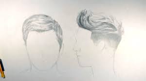 If you're drawing short hair that's the same length all around, just draw one connected outline since there won't be any noticeable parts in the hair. How To Draw Short Hair Youtube